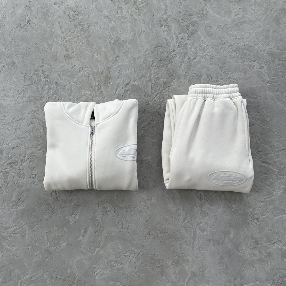 ISLAND PUFF PRINT ZIP SET [OFF WHITE]