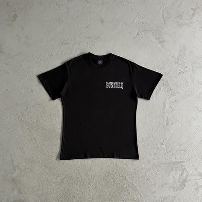 Metal Sanskrit letters tee