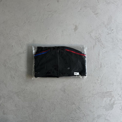 Knit zip up fleece- Black