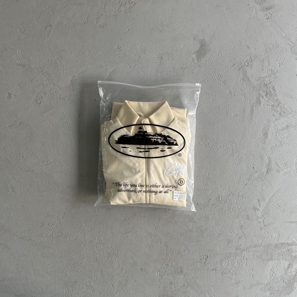 Velor track set – Cream