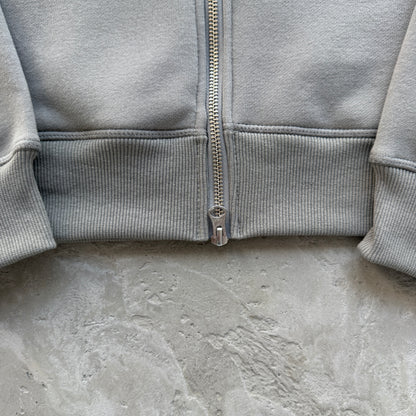 college arch open hem set-grey