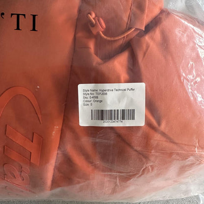 hyperdrive technical puffer jacket-orange