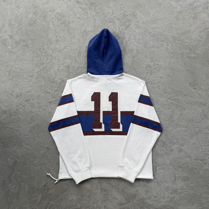 WINGER HOODED RUGBY -OFF WHITE