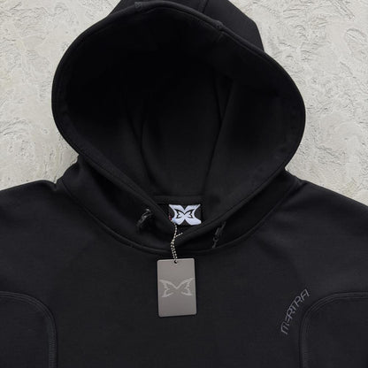 ME glide overlock trackie-black