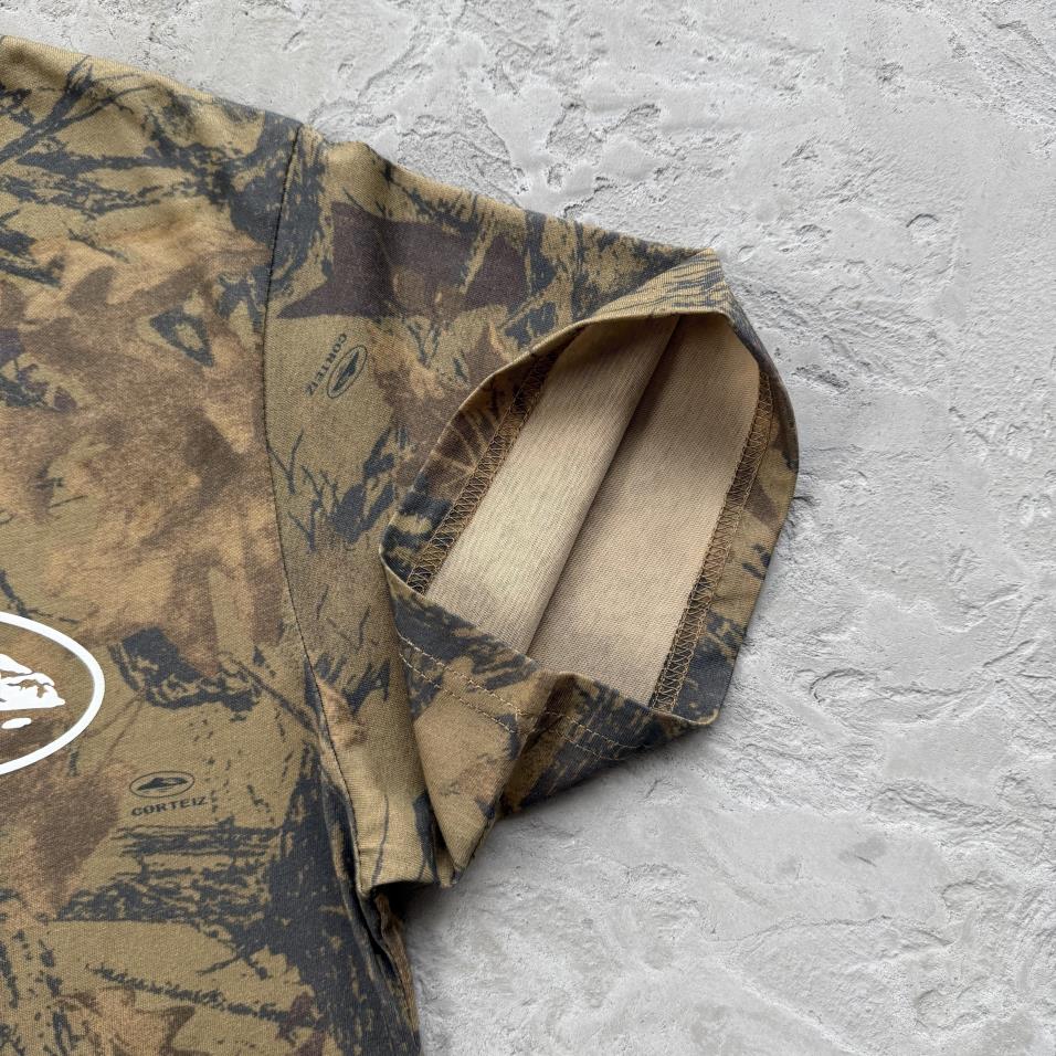 Island Puff Print Tee- Forest Camo