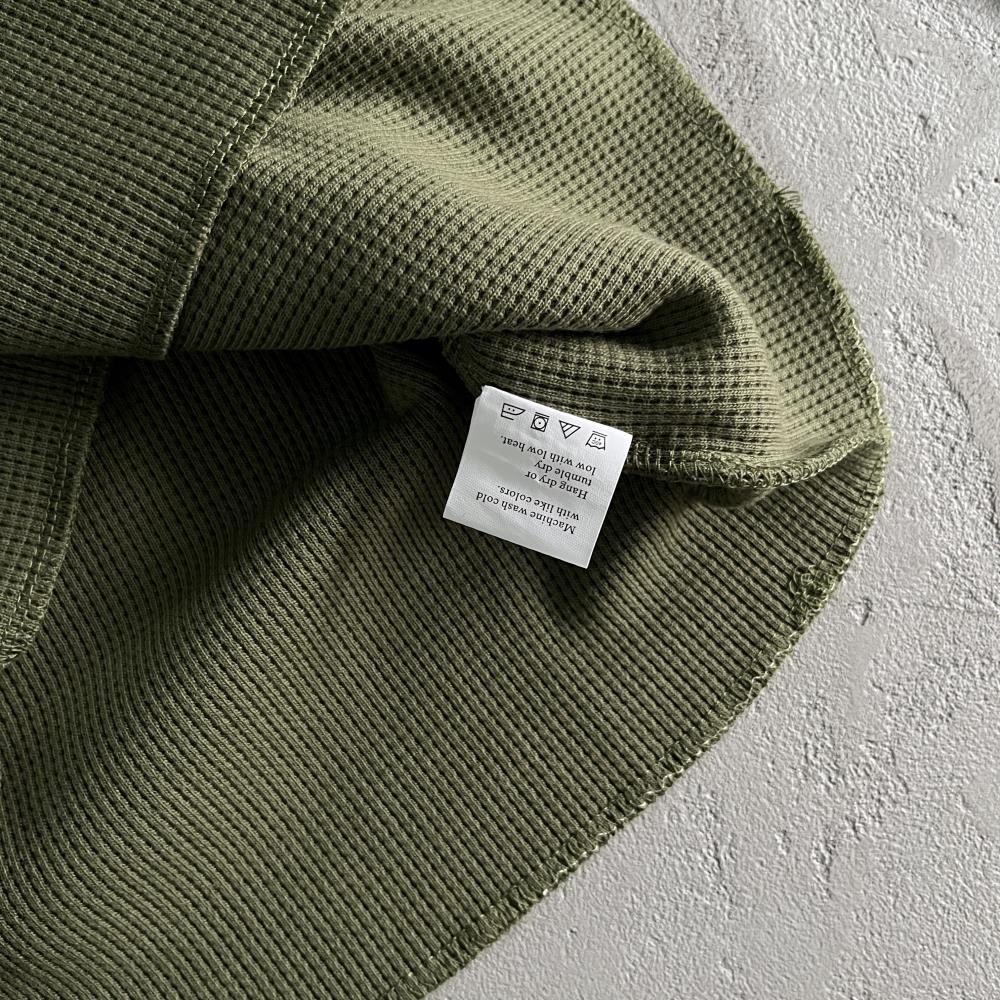 [Special Offer] Waffle Tiger Stars Long Sleeve-Green