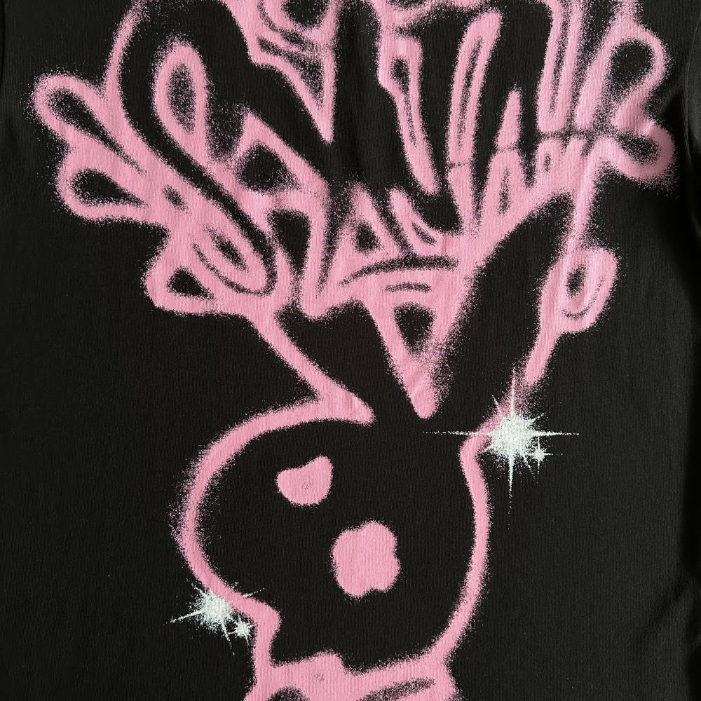 sy player tee -black