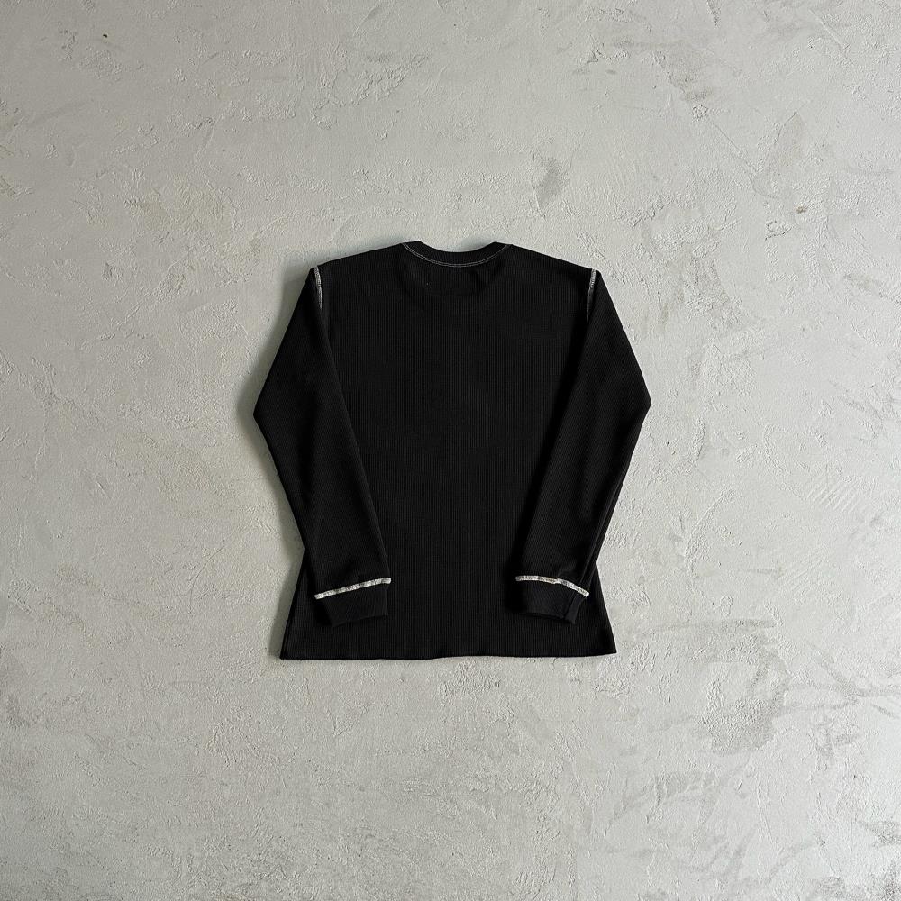 [Special Offer] Waffle Tiger Stars Long Sleeve-Black