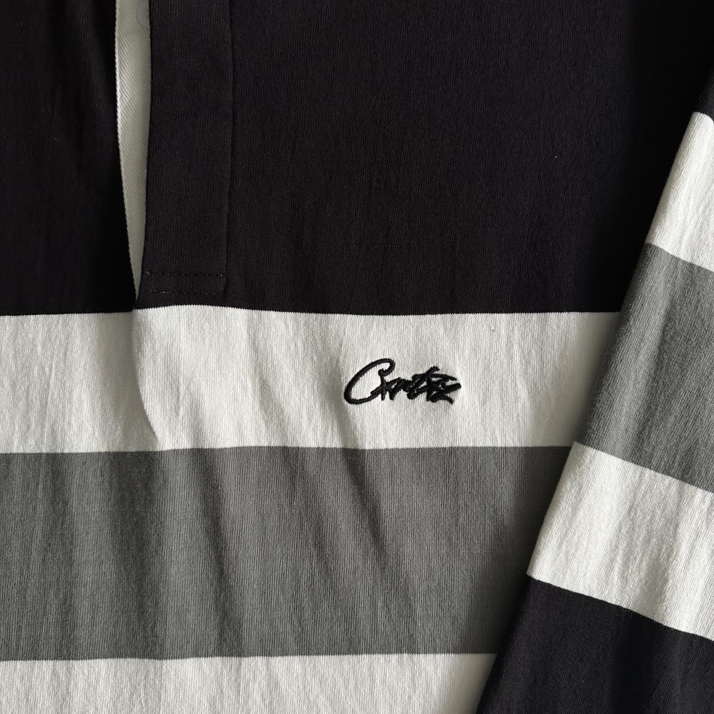 RUGBY SHIRT-black and white