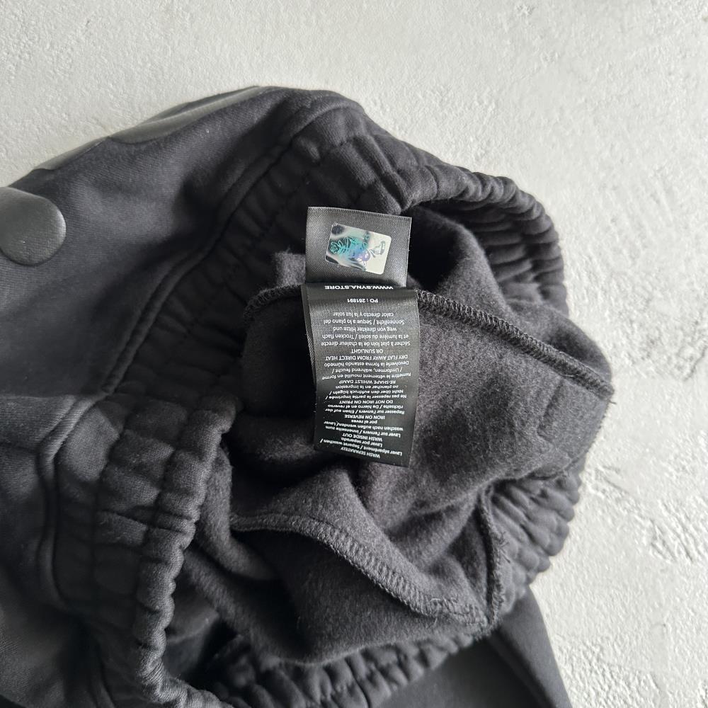 sy round neck suit-black tracksuit