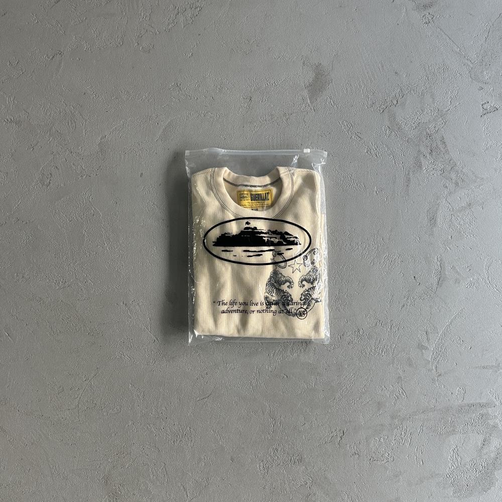 [Special Offer] Waffle Tiger Stars Long Sleeve-Beige
