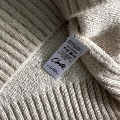 morehairfuzzy collar sweater-cream