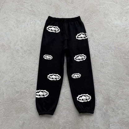 Cor X DenTears Zip Up Hoodie+DenTears Island Wreath Sweatpant -black