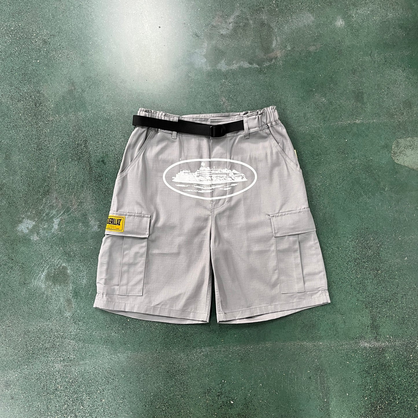 Gray Cargo Shorts