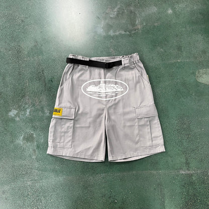 Gray Cargo Shorts