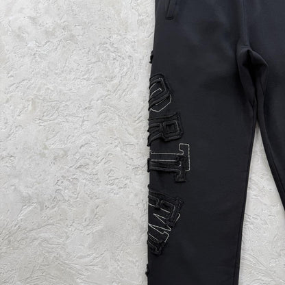 LUNDUN STITCH OPEN HEM -triple black