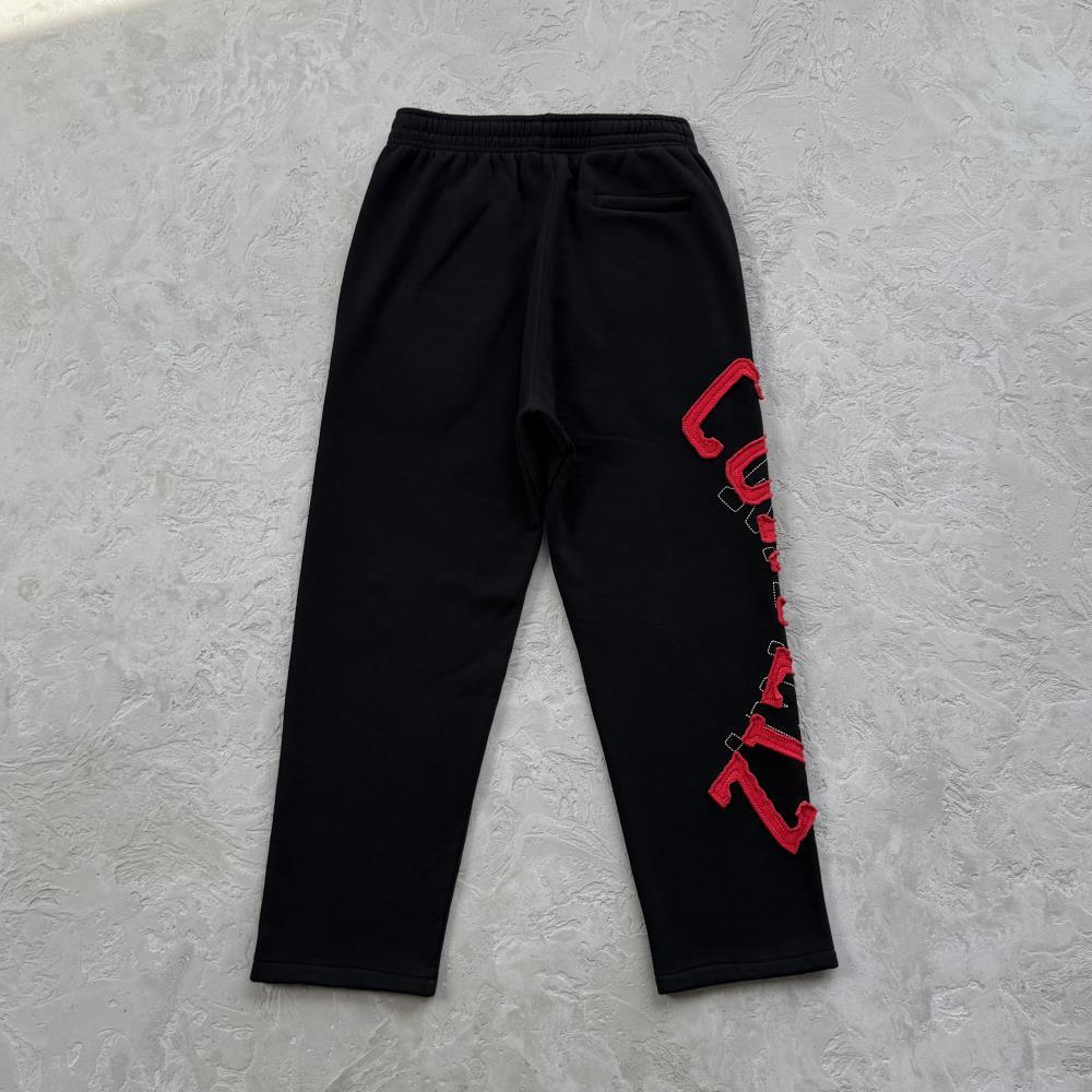 LUNDUN STITCH OPEN HEM -black and red