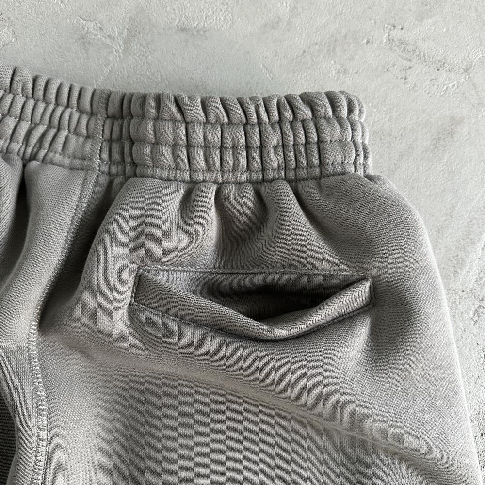 island puff print zip set-grey