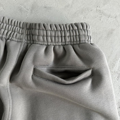 island puff print zip set-grey