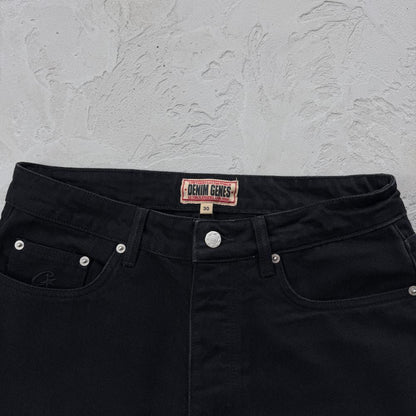 allstarz denim baggy jeans -triple black