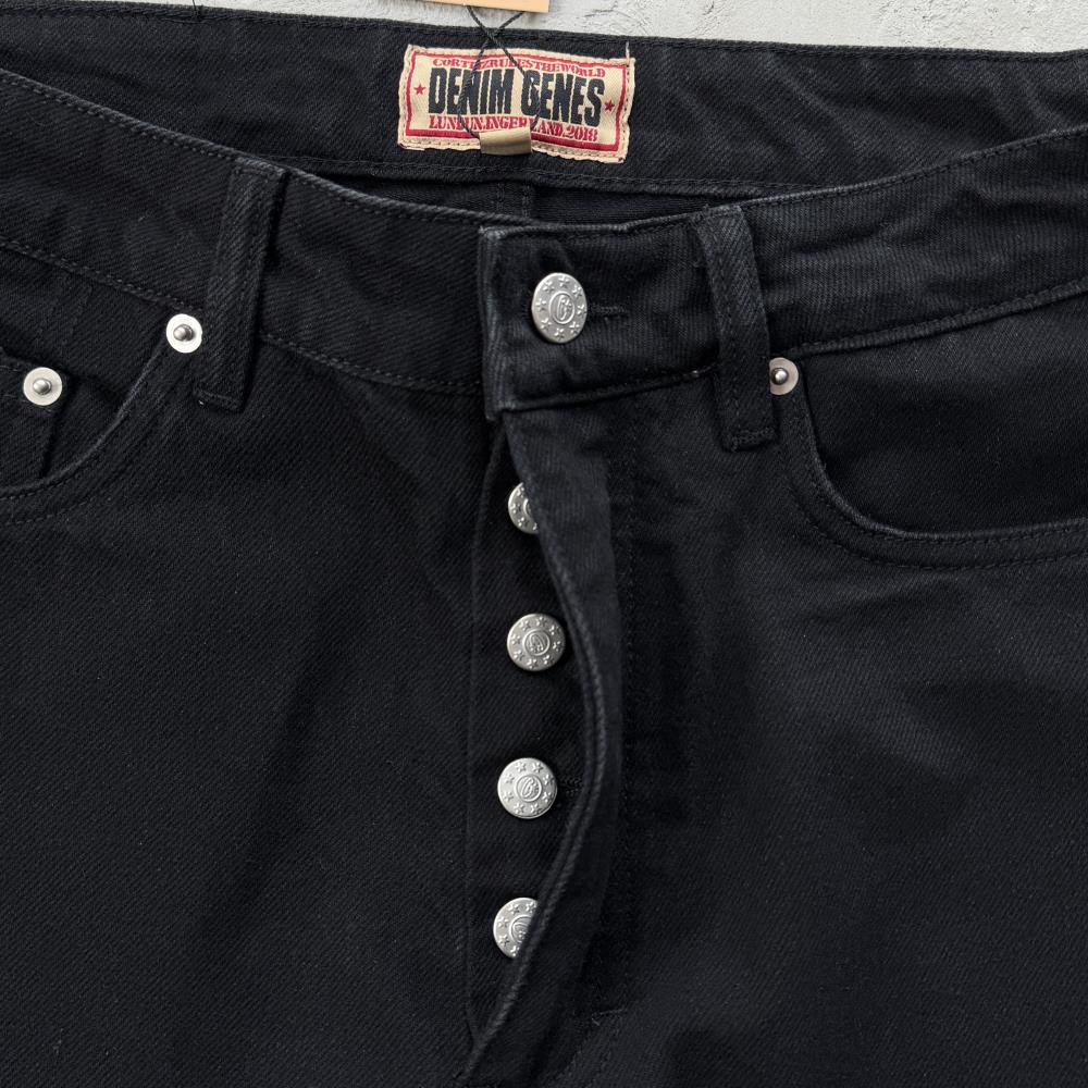 allstarz denim baggy jeans -triple black