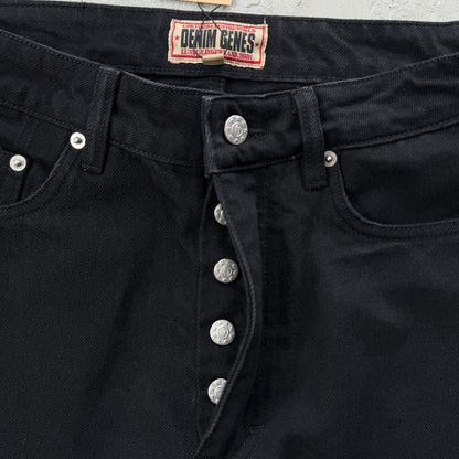 allstarz denim baggy jeans -triple black