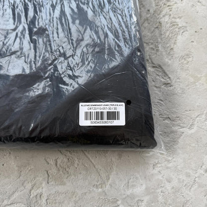 allstarz denim baggy jeans -triple black