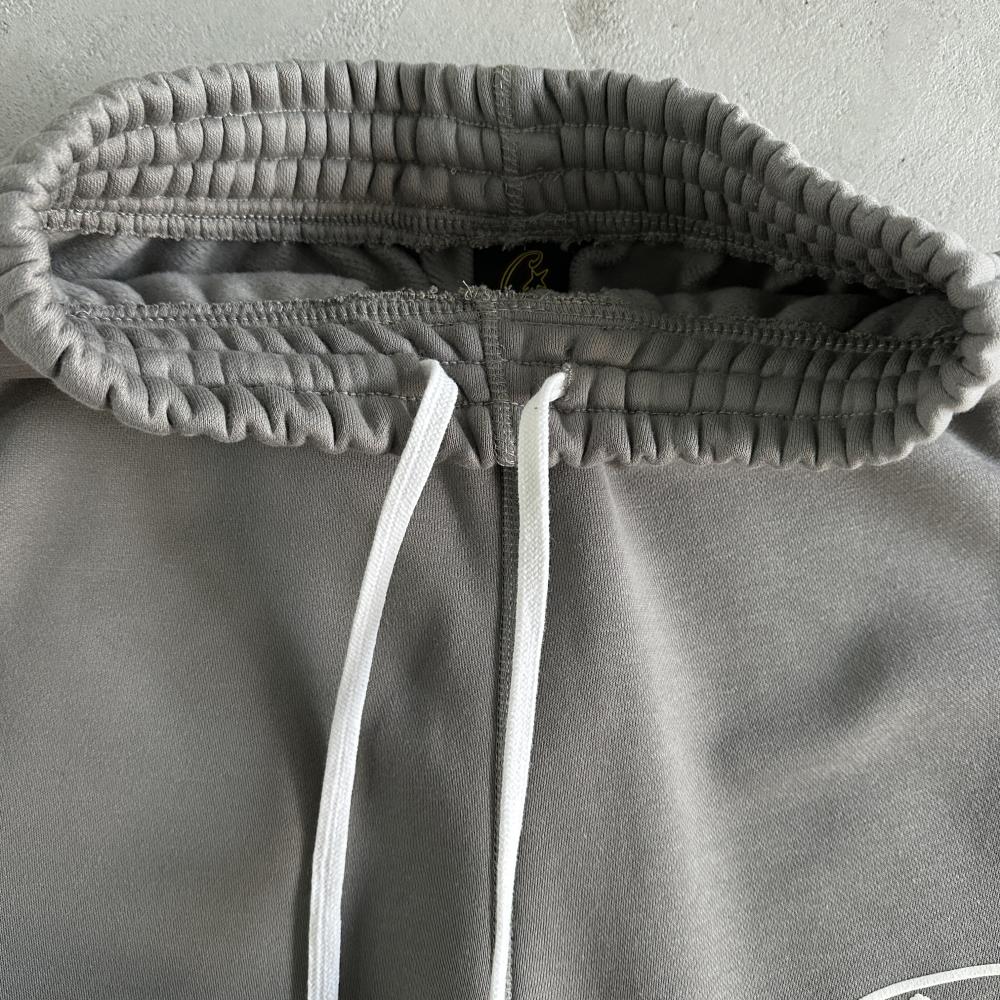 island puff print zip set-grey