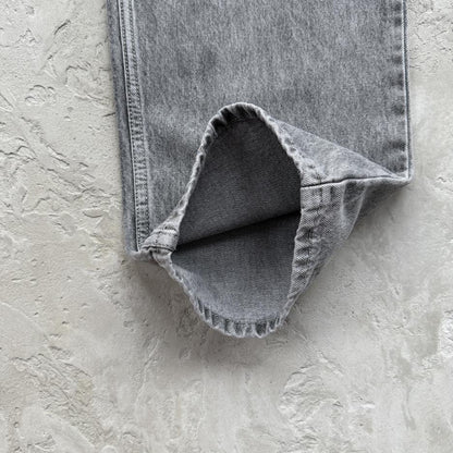 EMBOSSED C-STAR DENIM WORK PANT-grey