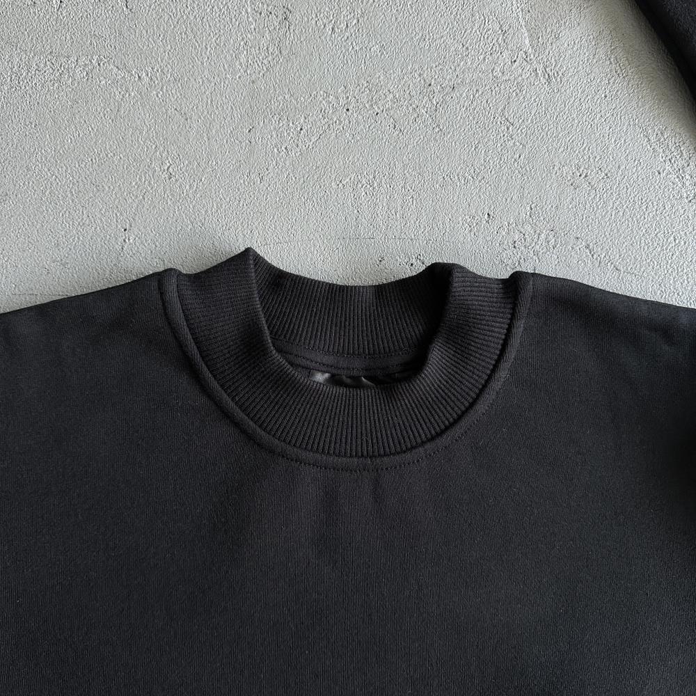 sy round neck suit-black tracksuit
