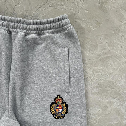 ROYALE CREST OPEN HEM SWEATPANT [HEATHER GREY]