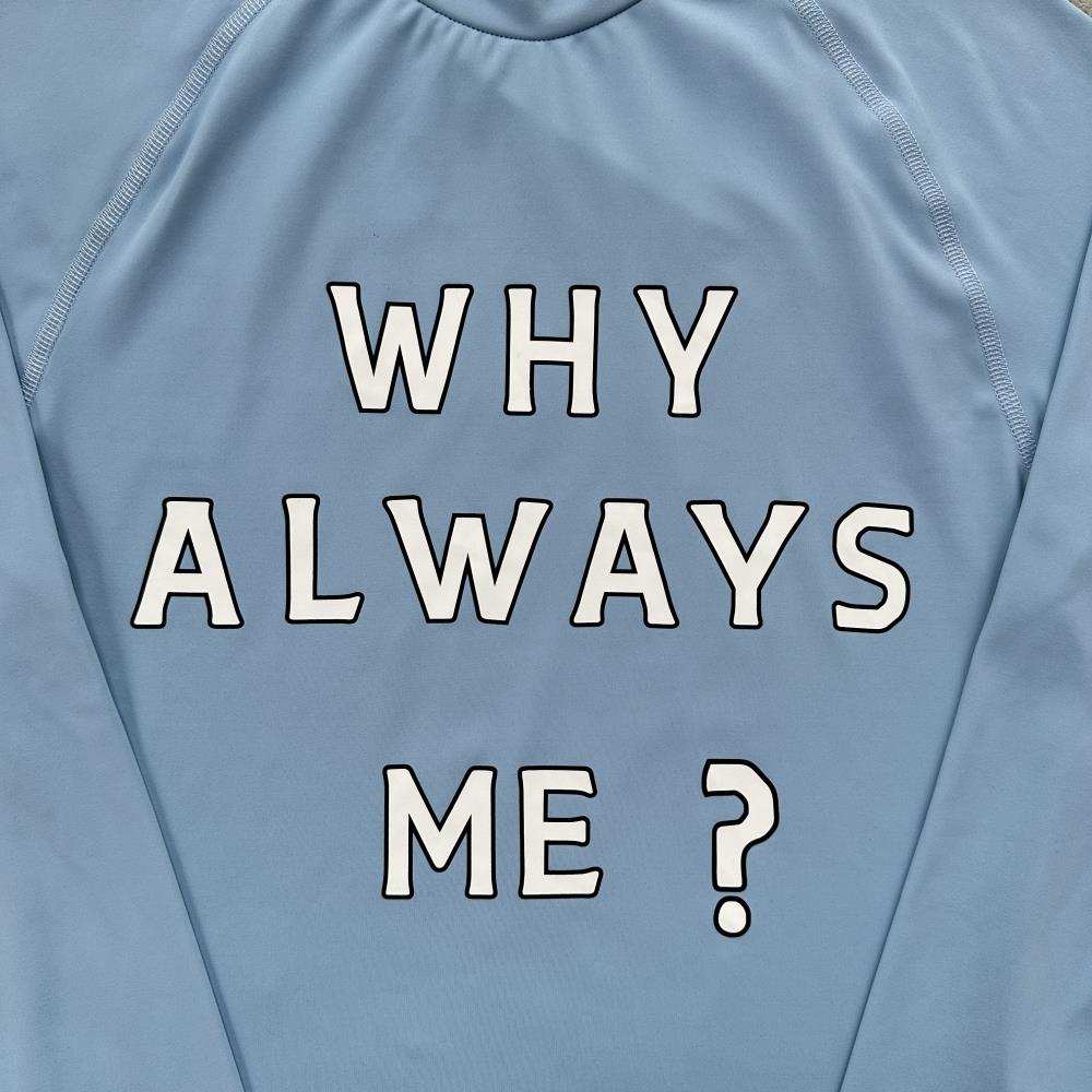 Why Always Me Compression Top 'Powder Blue'