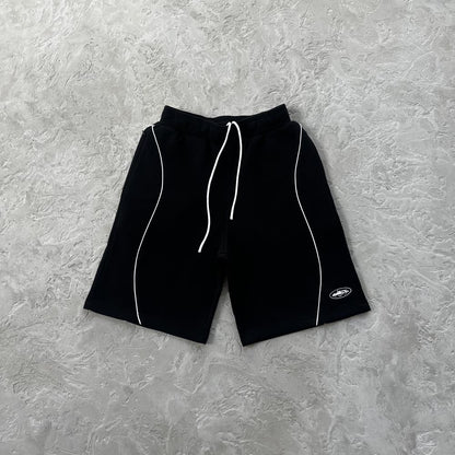 island pique polo set -black