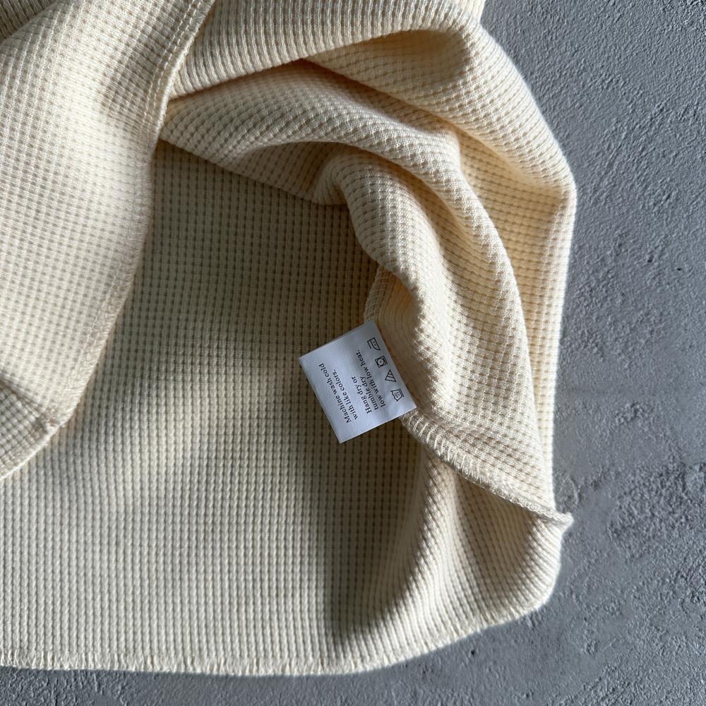 [Special Offer] Waffle Tiger Stars Long Sleeve-Beige