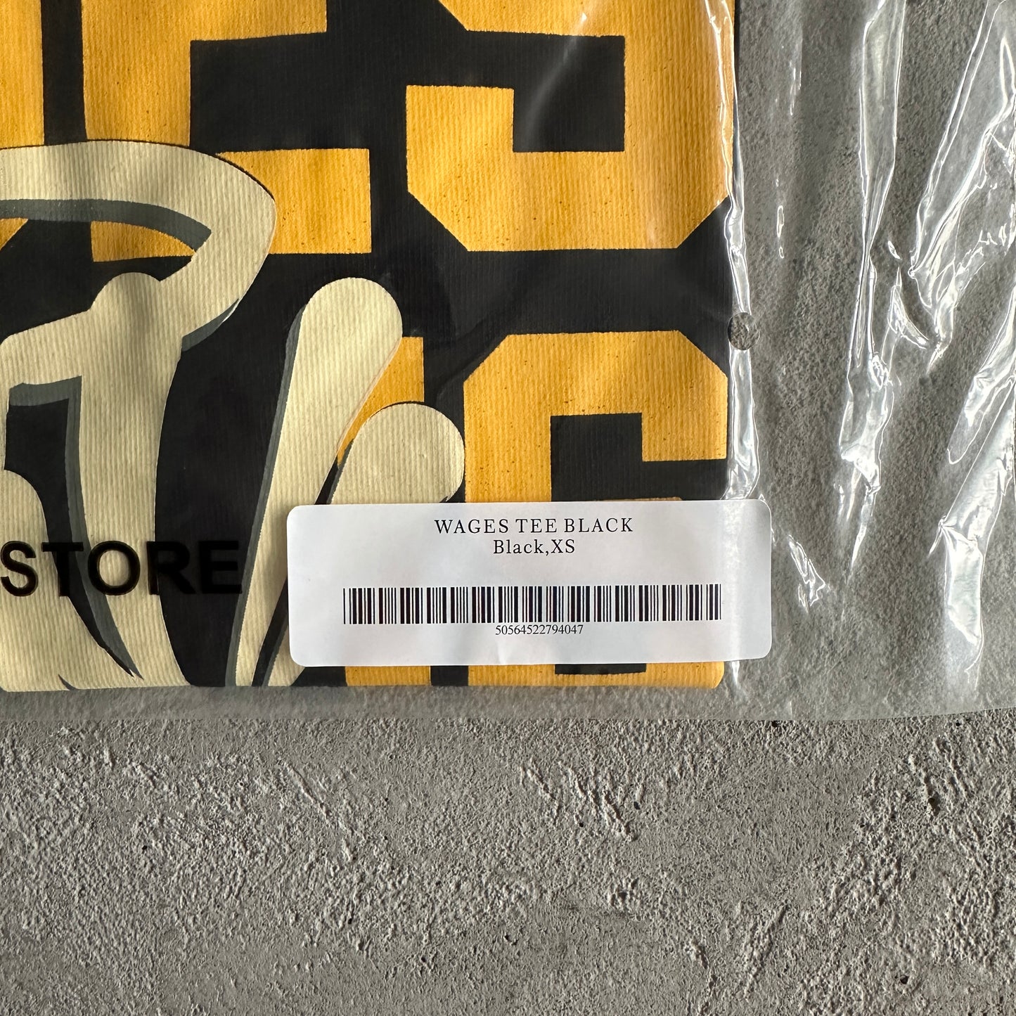 SY wages tee -black