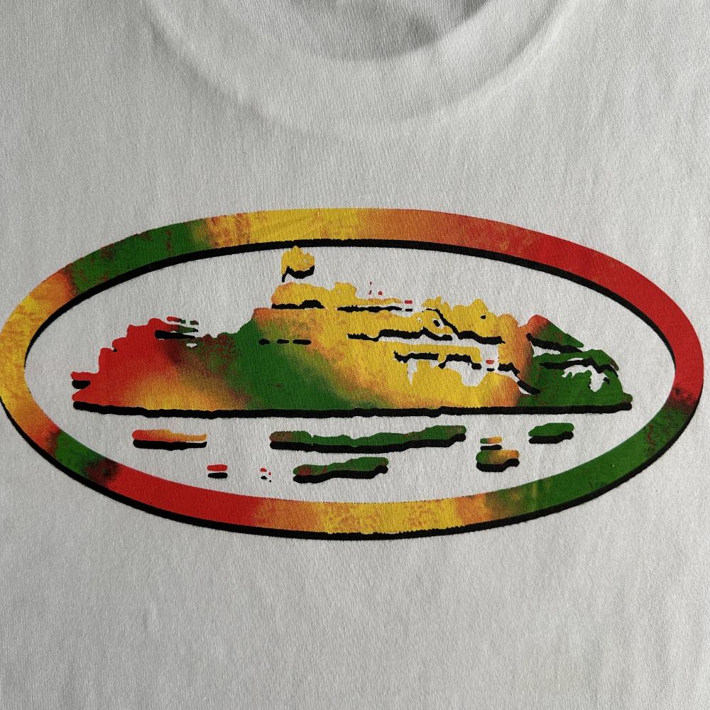 rainbow island short sleeves-White