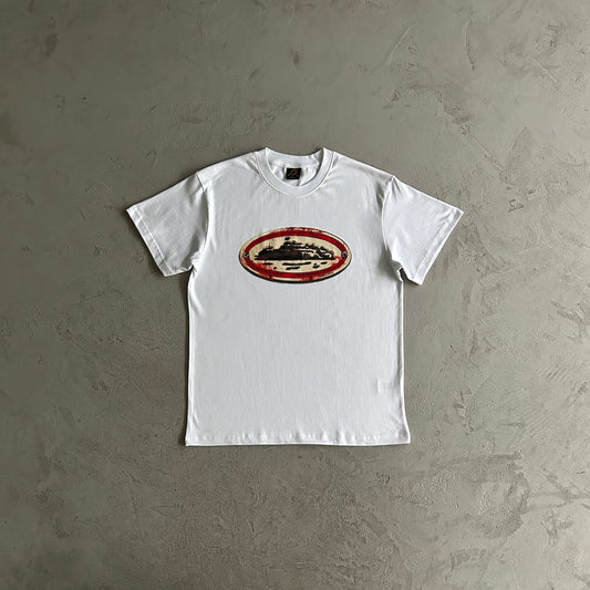 rusty alcatraz tee -white