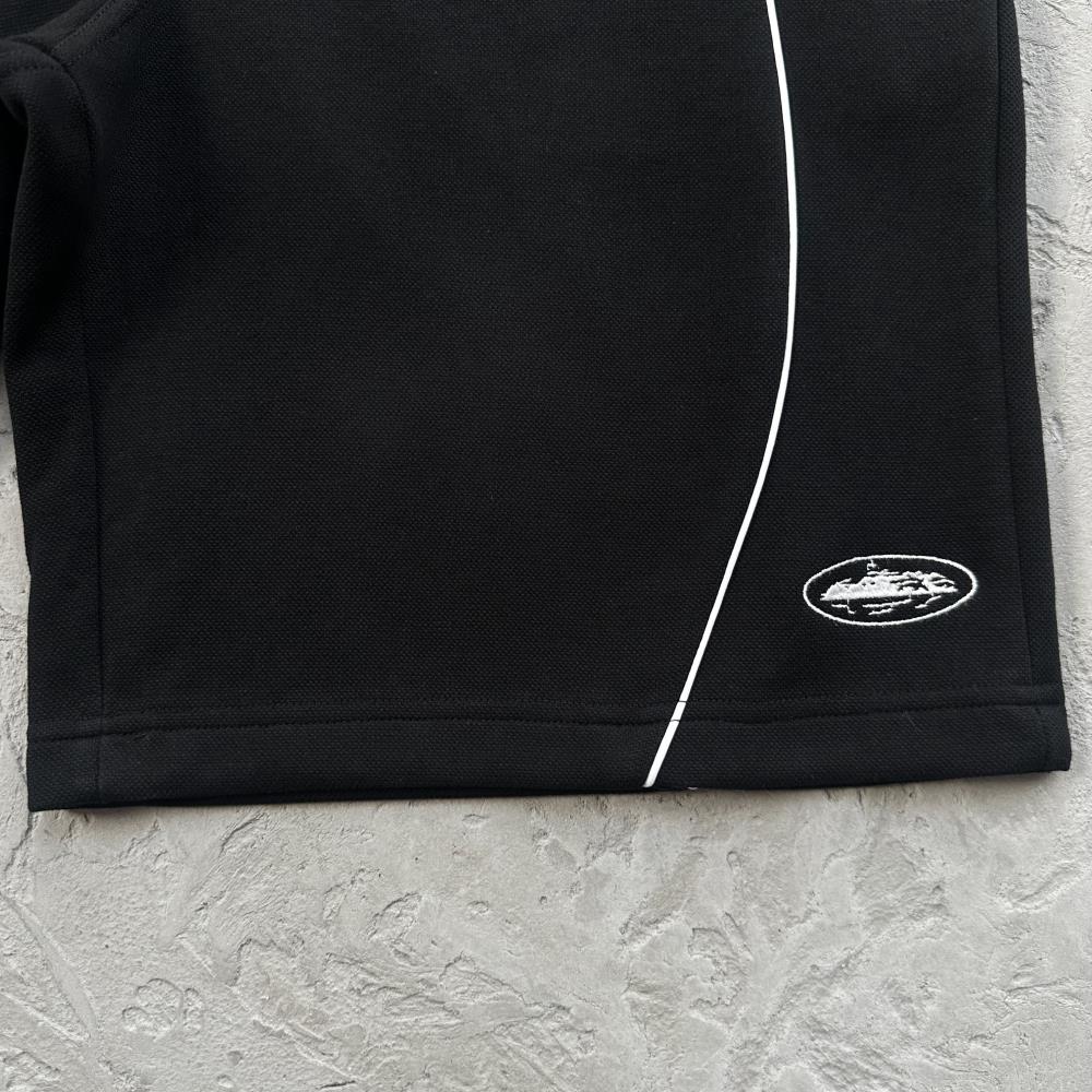 island pique polo set -black