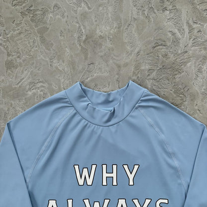 Why Always Me Compression Top 'Powder Blue'