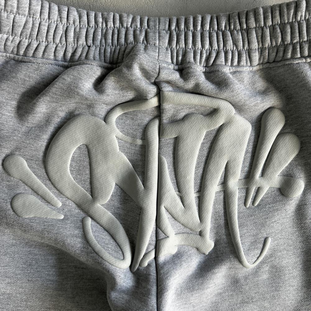 sy round neck suit-gray