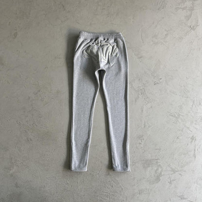sy round neck suit-gray