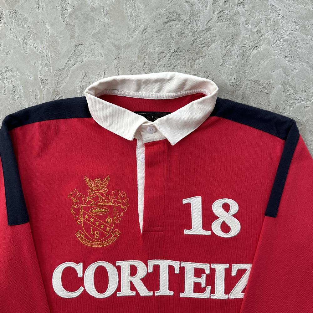 PANELED RUGBY [RED]
