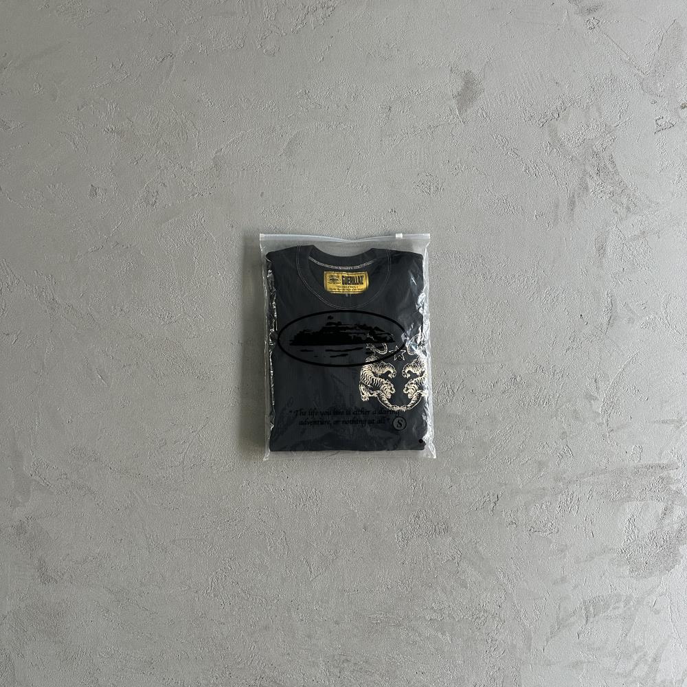 [Special Offer] Waffle Tiger Stars Long Sleeve-Black