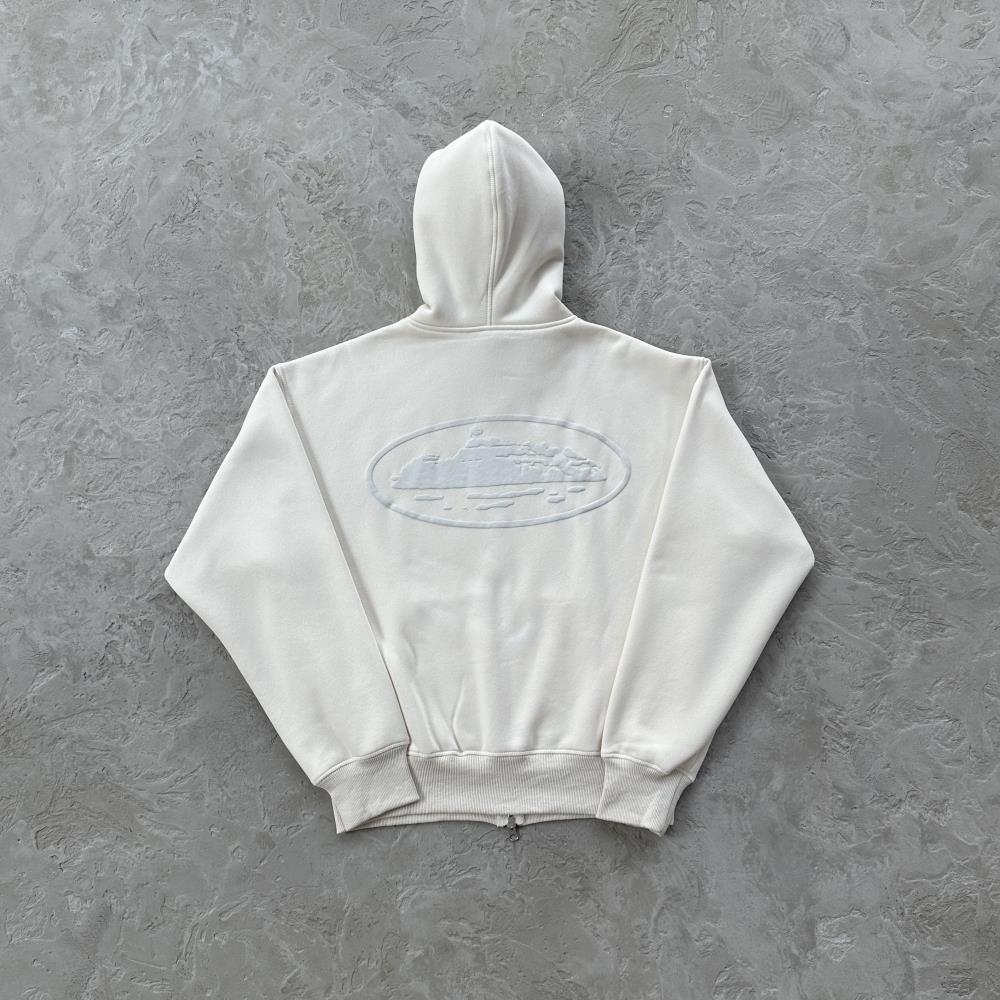 ISLAND PUFF PRINT ZIP SET [OFF WHITE]