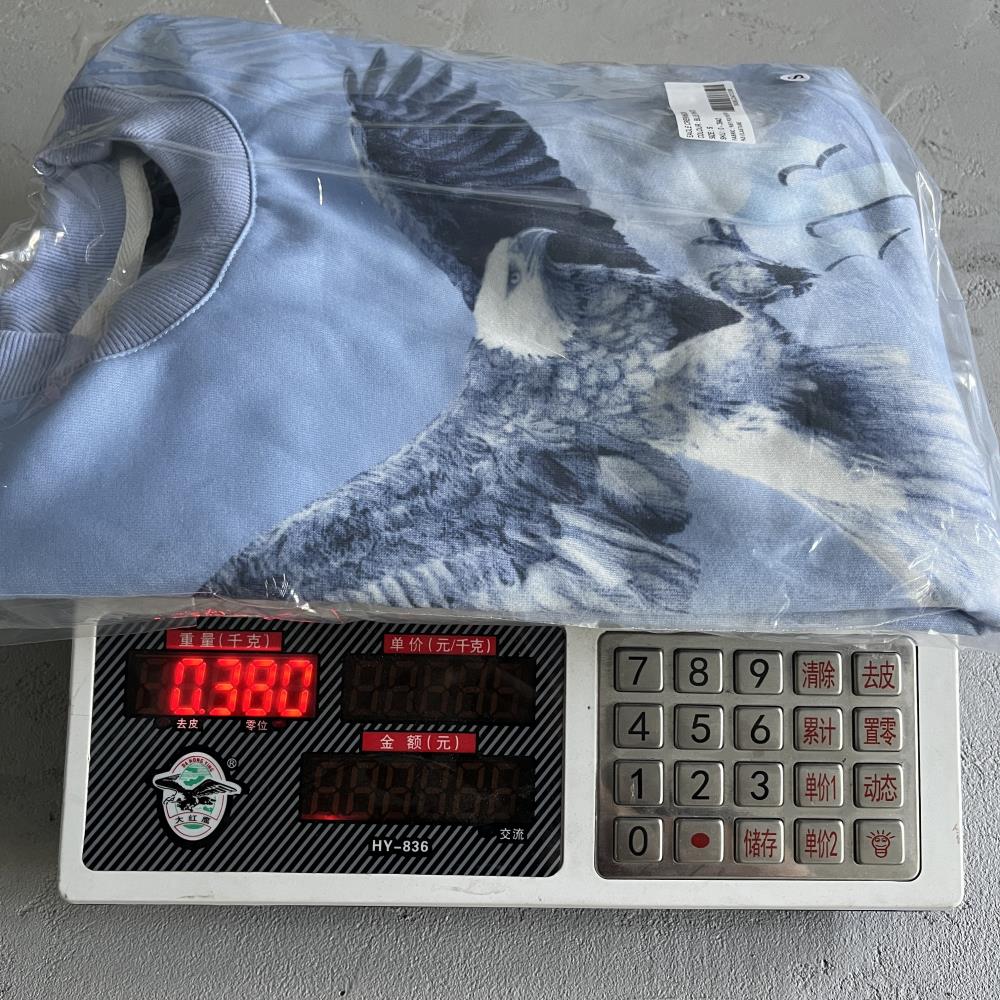eagle crewneck-blue white