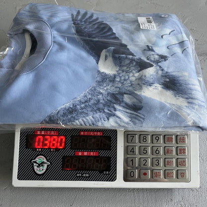 eagle crewneck-blue white