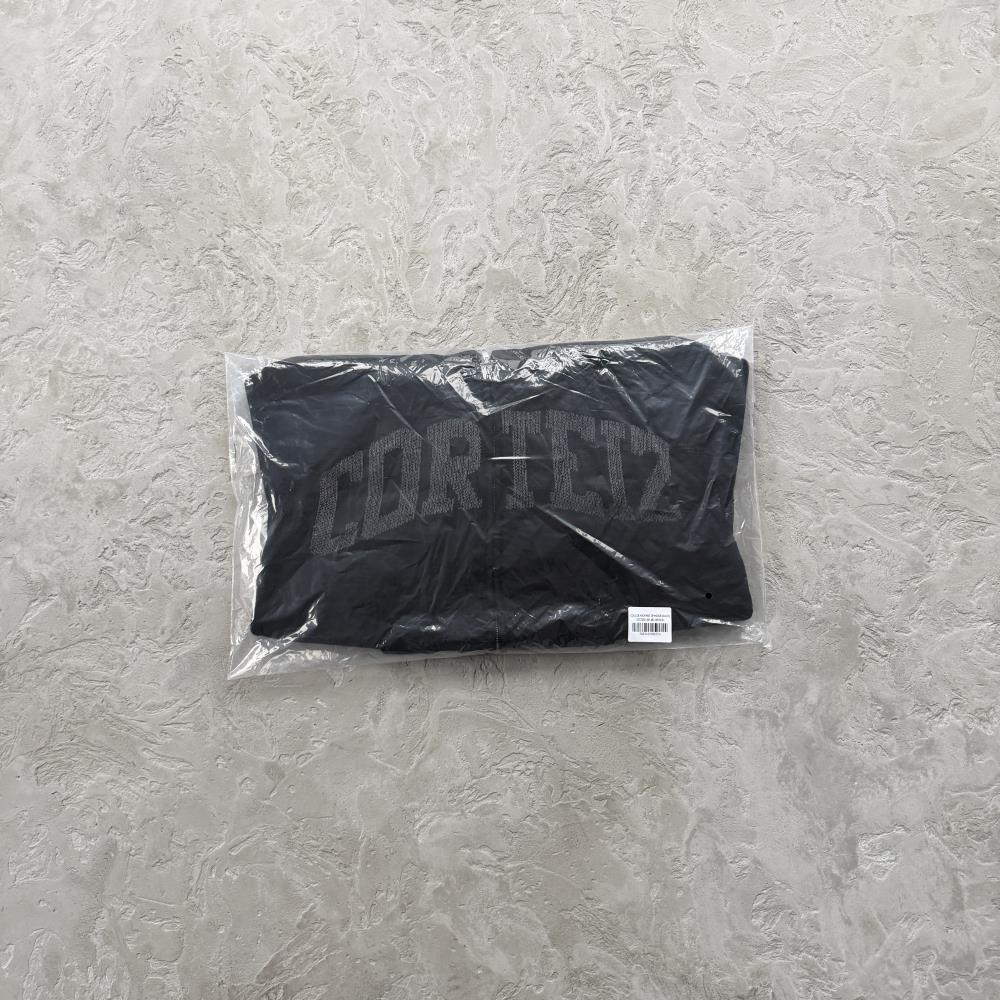 3M college knit zip hoodie-black