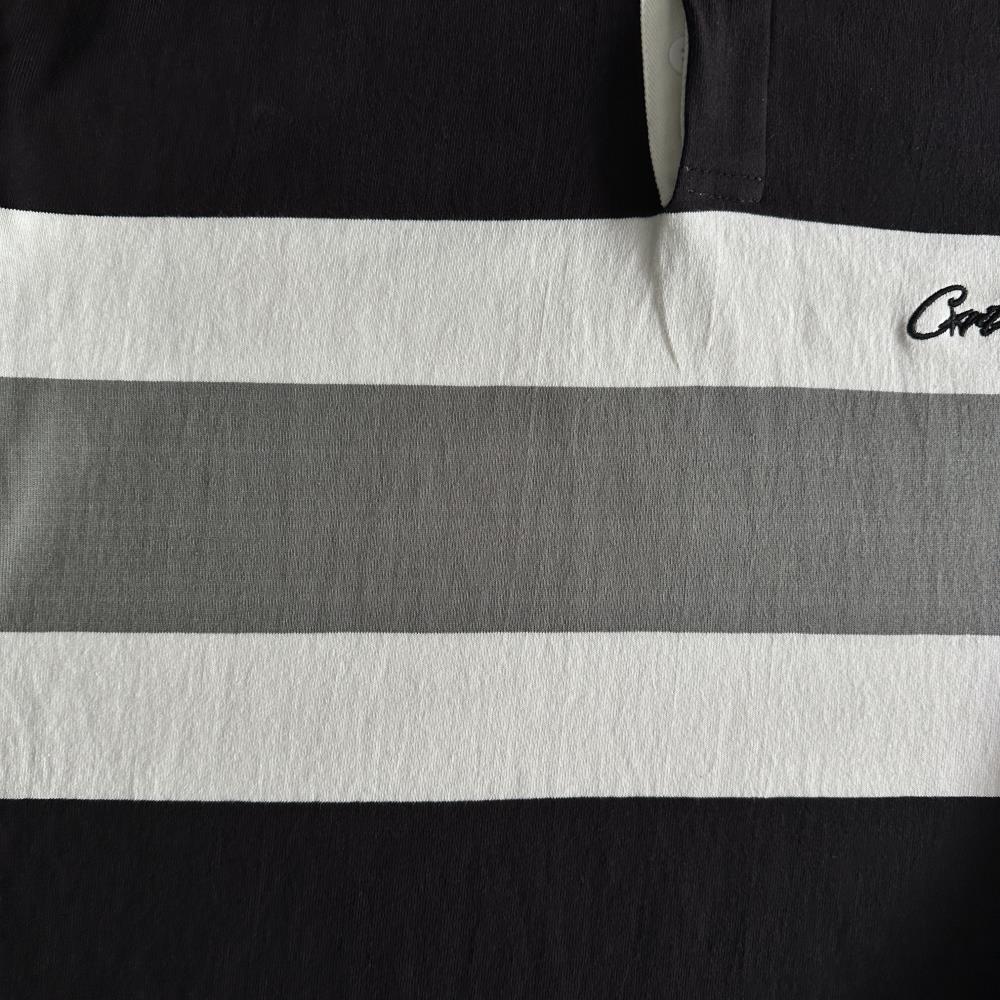 RUGBY SHIRT-black and white