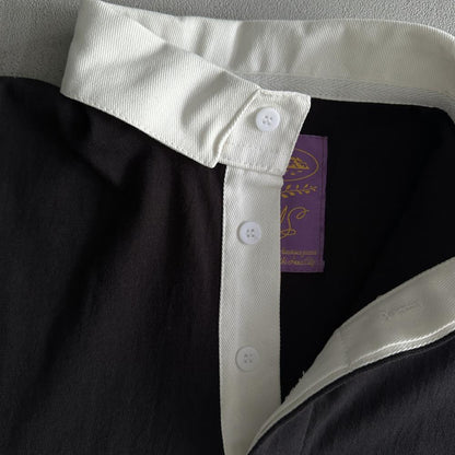 RUGBY SHIRT-black and white