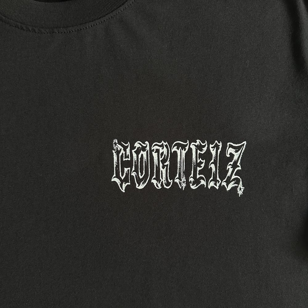 Metal Sanskrit letters tee